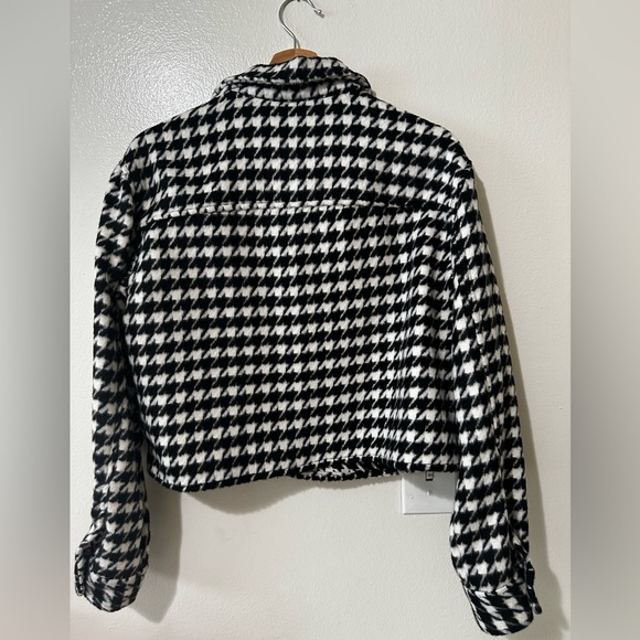H&M Crop Herringbone Shacket Small-New no tags - Picture 5 of 5